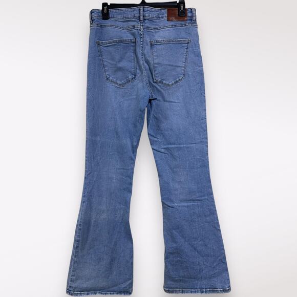 ZARA Bootcut Flared Blue Jeans Denim Women's Size 10 Classic Western Retro Cute - Picture 5 of 10